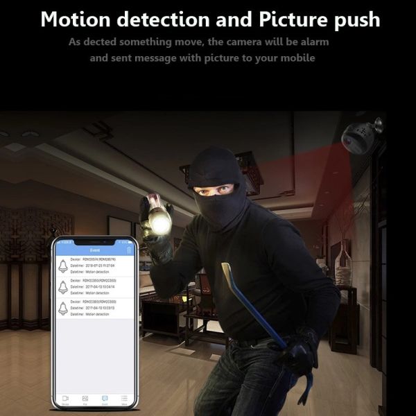 Mini indoor 1080P small button battery Power Audio pick up function 2.0MP surveillance battery camera