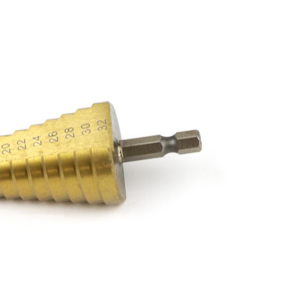 Hex Shank 4241 HSS Drill Bit 16mm Titanium Coated Step Drill Bit