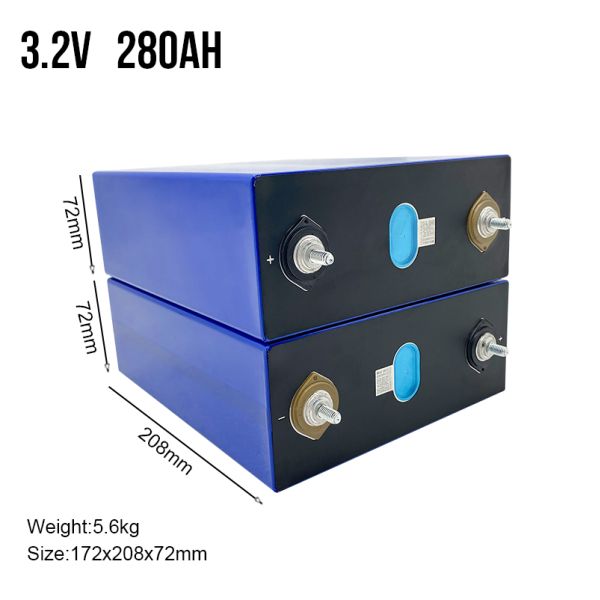 Solar Power System Welding Studs DIY 280ah 3.2v Lifepo4 Cell 6000 Times