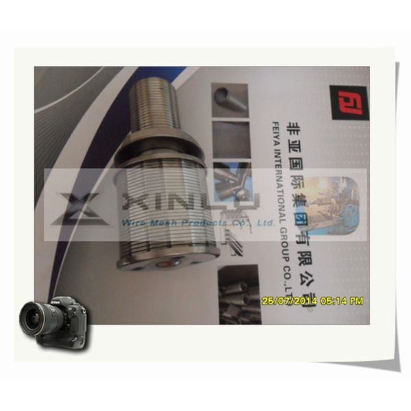 Stainless Steel Water Filter Nozzles Wrapped M24 Threaded 1 Ton Flow Rate