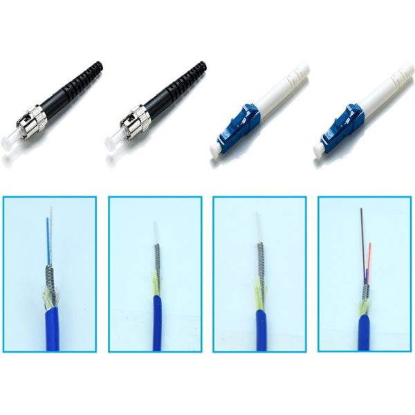 Anti Rodent Fiber Optic Patch Cord Single Mode ST To LC Armored Fiber Patch Cable