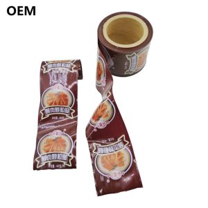 Different Colours Available Customs Logo Flexography Printing 5 Layers Sausage