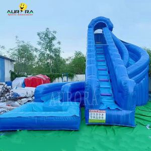 China Outdoors 50ft Kids Jumping Jungle Pvc Inflatable Water Slides wholesale