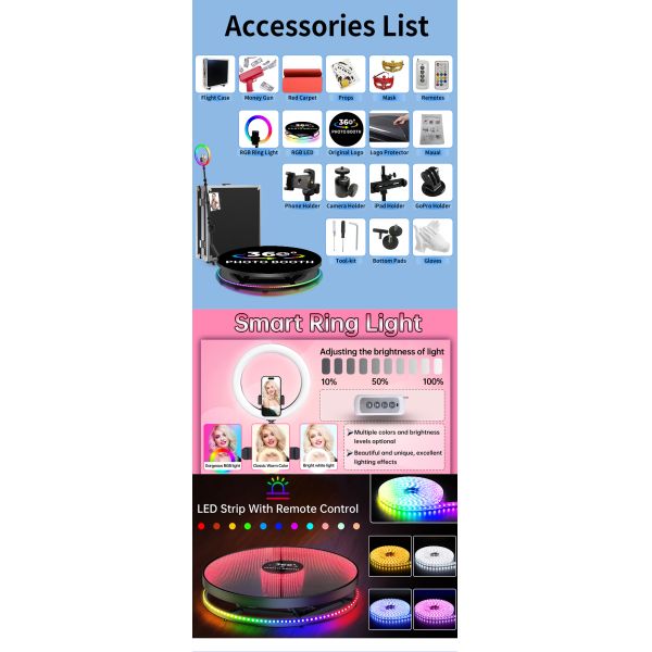 360 Degree Selfie Platform Business Photo Booth Camera Vending Machine for 1-6 People