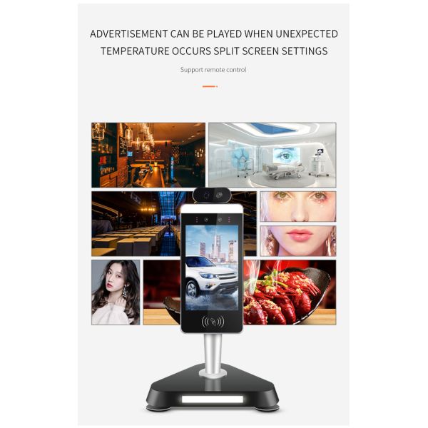 120cm Vertical Indoor Attendance Infrared Face Detection Thermometer Tablet