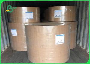 China BMpaper Uncoated Jumbo Paper Roll , 60g 80g Brown Wrapping Paper Roll on sale