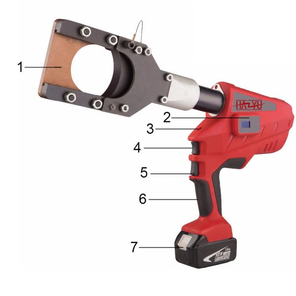 Lineman Tools NEC-85A Battery Cable Cutter For Φ85mm Cu/Al Cable And Armored Cable