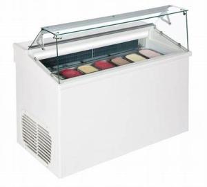 China High Perspective Ice Cream Freezer Display Cabinet Zero Heat Emission wholesale