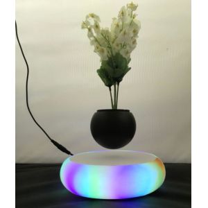 China led light magnetic floating levitaet bottom air bonsai pot planter wholesale