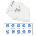 Foldable Anti Fog Face Mask , Disposable Protective Mask Elastic Closure