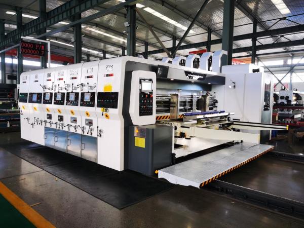 Quality PRY-D1224 High Speed Full Automatic 4 Color Flexo Printing Slotting Die Cutting Stacking Machine for sale