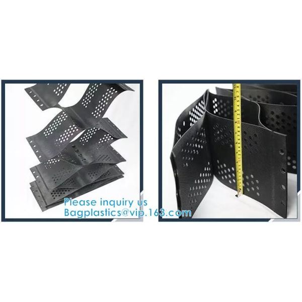 Plastic Hdpe Cellular Textured Gravel Stabilizer Typar Geocell Recycled Plastic Pavers Textured Perforated Driveway
