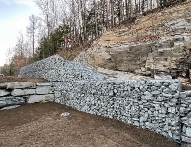 ISO45001 Certified Zn-5 Al Galvanized Welded Wire Mesh Panels with 50x70 Hole Size for Gabion Retaining Wall