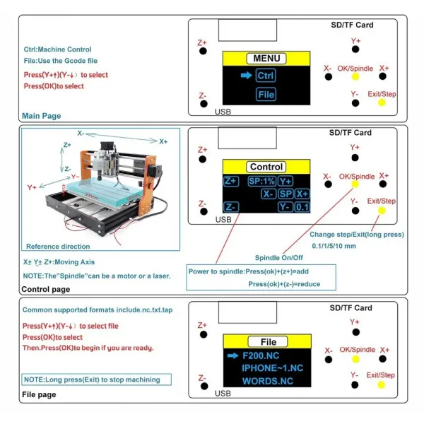 DE Ship CNC 3018 PRO Router Milling Machine GRBL Control For Wood Carving