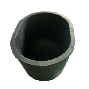 Silicon Carbide Graphite Oval Crucible Metal Melting Oxidation Chemical