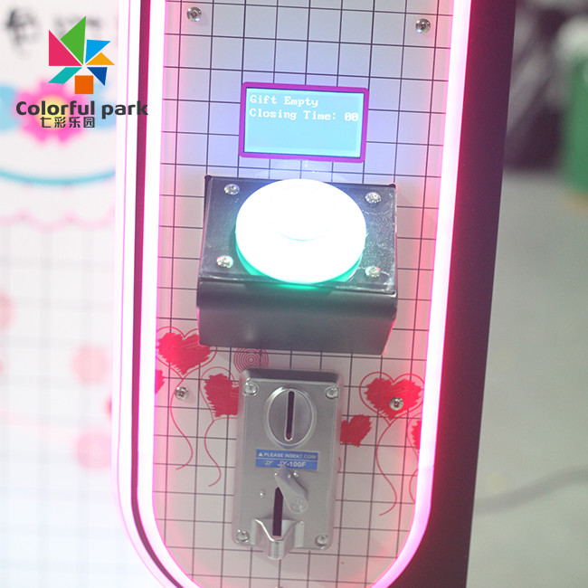 Lovely Gifts Claw Crane Machine Black Moonlight Box Scissors Machine Doll Game