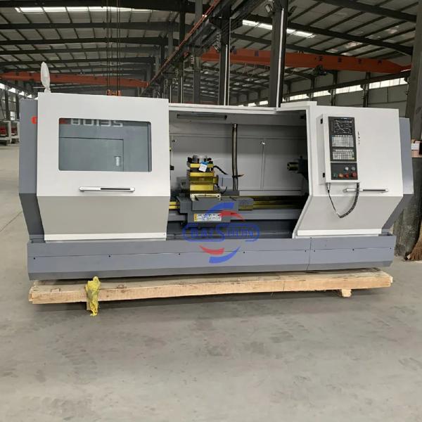 Quality 2 Axis Automatic Cnc Lathe Machine GSK Tools Flat Bed for sale