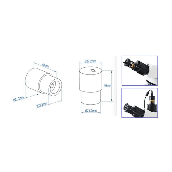 OPTO EDU A59.2205 Microscope Accessories for Imaging and Precision Analysis in Scientific Research and Industrial