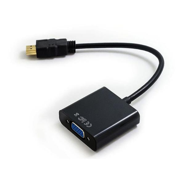 Quality Audio Video Cable Hdmi To VGA Adapter Black 1080P VGA To HDMI Converter for sale