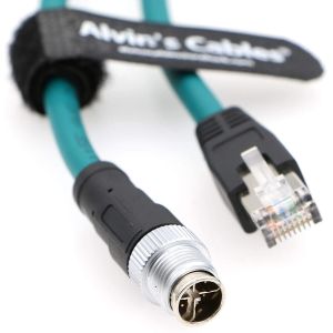 Ethernet Cable for Cognex in Sight 8200 8400 Series M12 8 Position X Code to