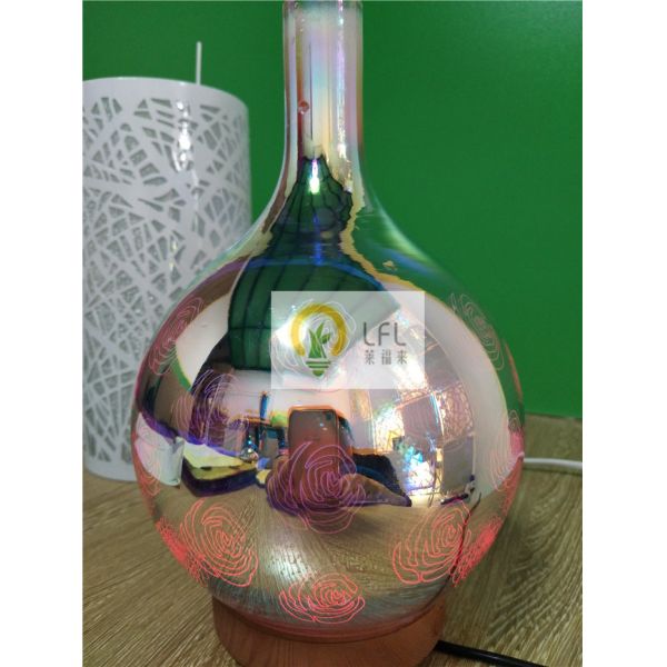 3D Glass Magic Decorative LED Bulbs With Color Change ABS Material 12W