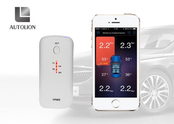 Quality Smart Bluetooth TPMS Mobile Phone APP Monitoring With 4 External Sensor for sale