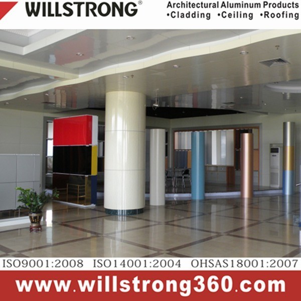 Fire - Rated Aluminum Composite Metal Wall Panels For Hotel Lobby Pillar