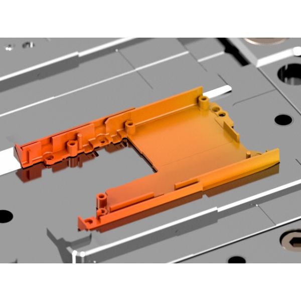 OEM / ODM : Multi Cavity Injection Mold & On-board Lower Bracket (1*4) No.23912