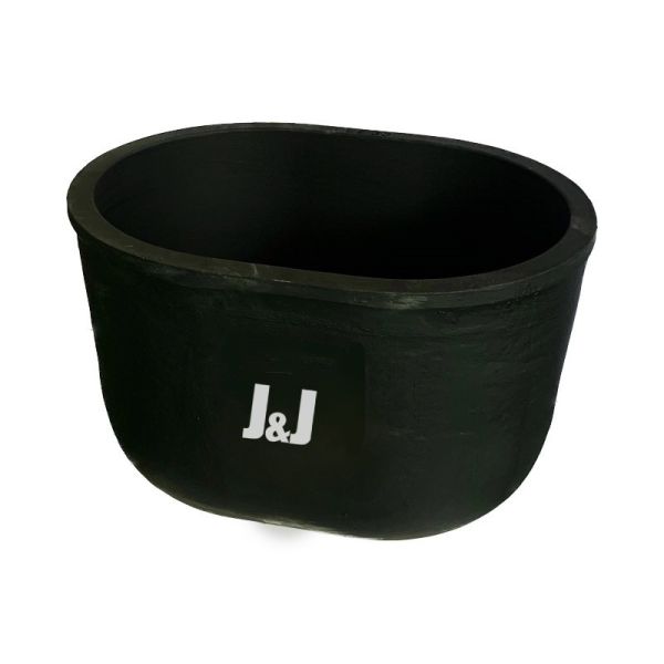 High Volume Capacity Oval Type Crucible Silicon Carbide Graphite Metal Melting Crucible