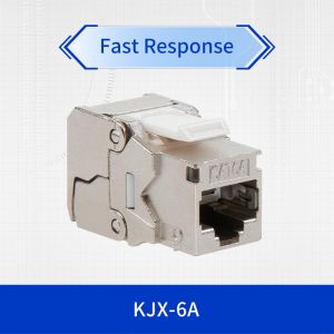 China KJ Series Modular Jack, RJ45, Cat6A Shielded, Silver wholesale