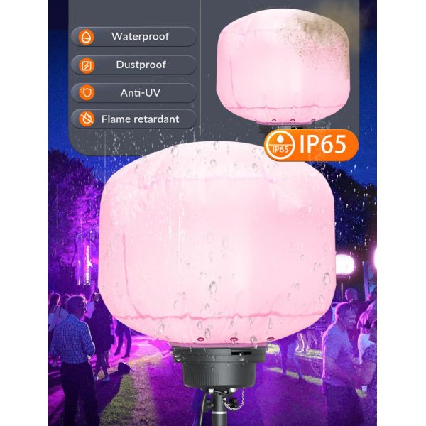 4500lm 7800lm Tripod Work Lamp 60W Balloon Light Tower For Events