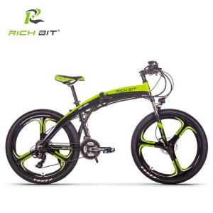 China Small Lightweight Fold Up Electric Bike Lunar Shape 36v 250w 9.6ah RICH BIT Top-880 wholesale