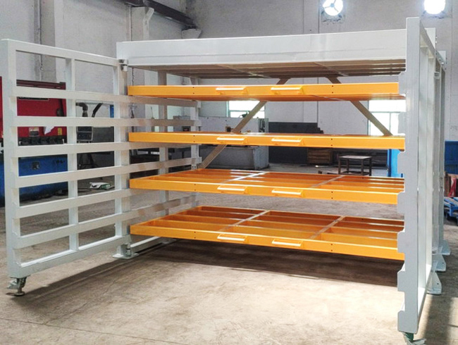 B39 Roll-Out Sheet Rack Drawer Racking Steel Plate Racking Heavy Duty Warehouse Storage Rack