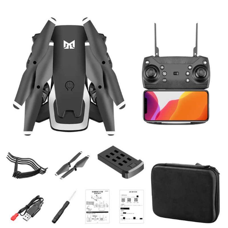 Dual 4k Camera 2000mAh Headless Foldable Rc Helicopter