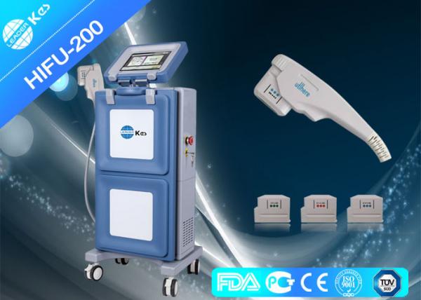 Quality Vertical HIFU Machine Face Lifting Skin Rejuvenation Equipment Cooling Handpiece for sale