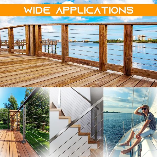 5/32 Galvanized SS304 316 3mm 12mm 7X7 Steel Wire Rope Rope 2mm 6mm 7mm Stainless Steel Wire Cable