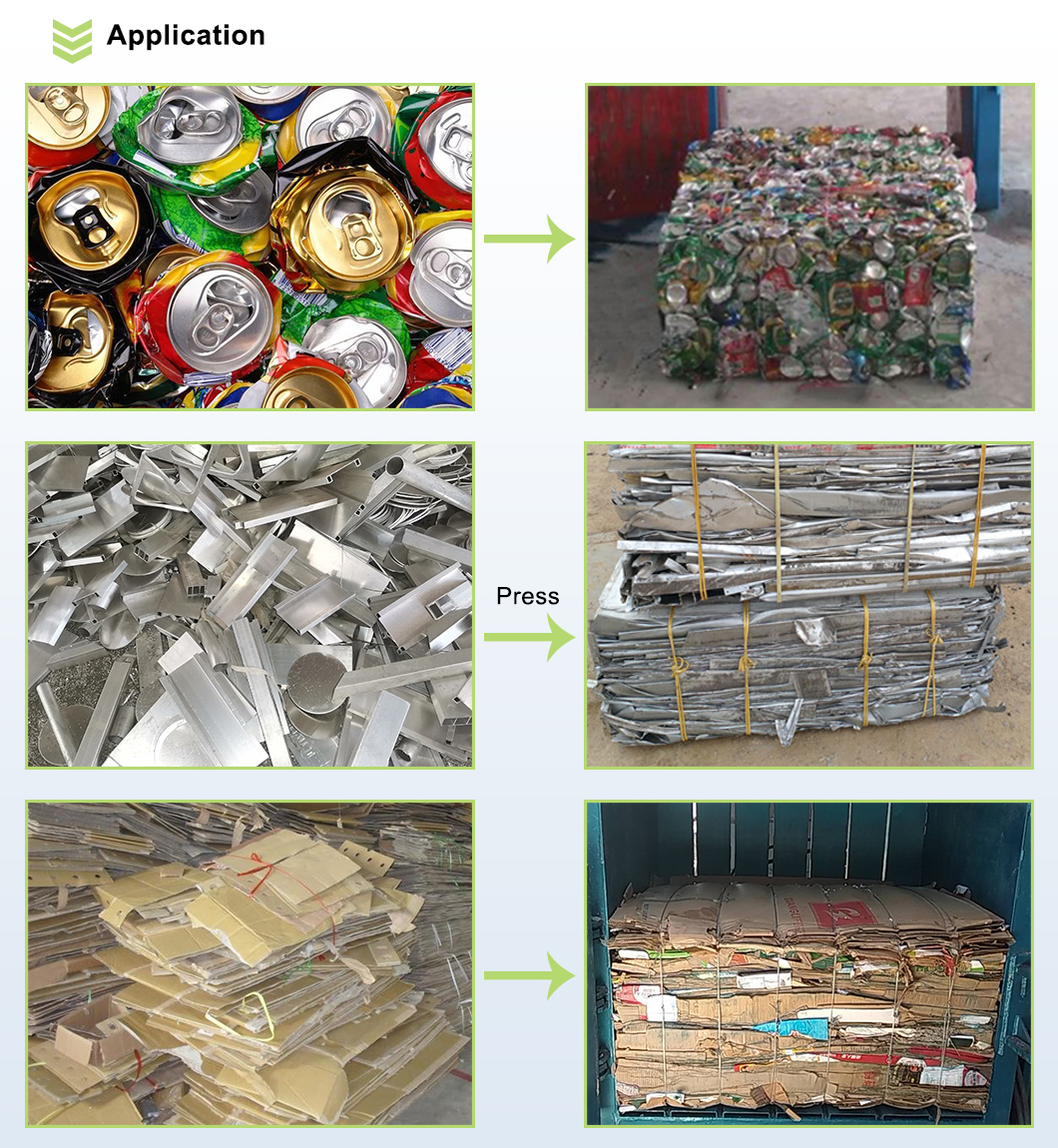 Hydraulic Vertical Scrap Baler Machine Multifunctional For Aluminum Cans