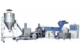 High Capacity Plastic Pelletizing Machine Double Screw Design ABB Transducer