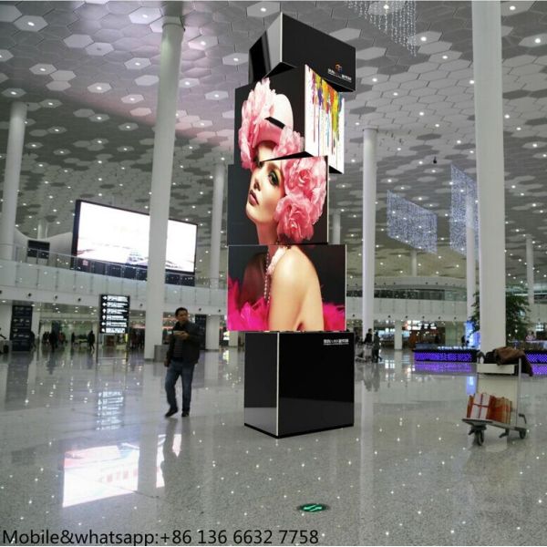 China creative P5 indoor triangular led video display new design wholesale