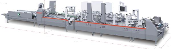 Quality 5000s/H Cardboard Carton Box Making Machine 6 Corners Carton Folder Gluer for sale