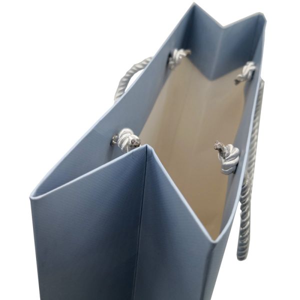 250gsm Cardboard Paper Shopping Bags Pantone 4C Offset With Handles