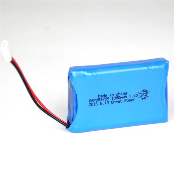 Lipo 7.4 V 1000mah 503759 Lithium Polymer Battery Pack