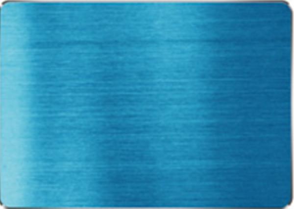 Sapphire Blue Colored Stainless Steel Sheets Vacuum Titanium Surface