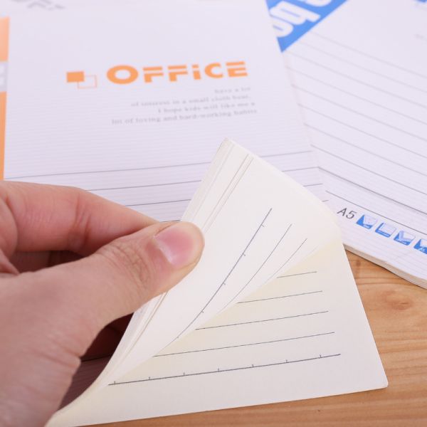 32k School Cute Stationery Flower Printed Paper Kraft Notebooks Soft Cover Customized