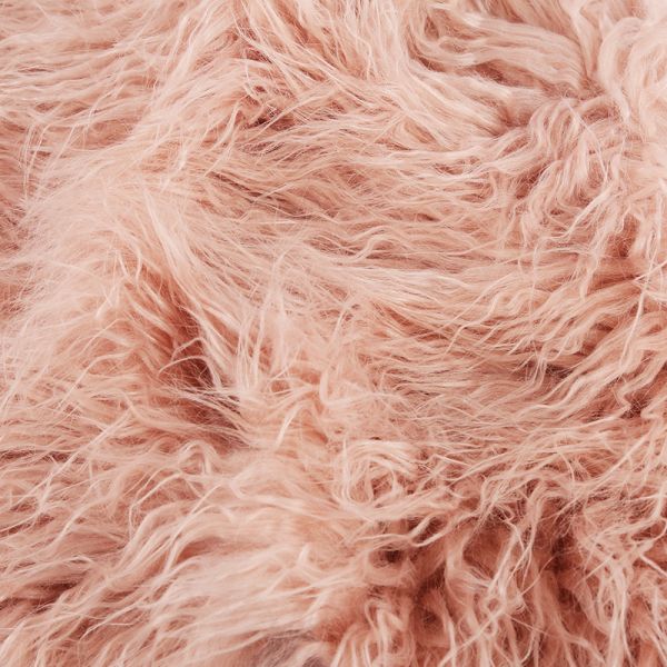 100% Acrylic Front Material Faux Fur Fabric Solid Color Long Pile from for Home Textile