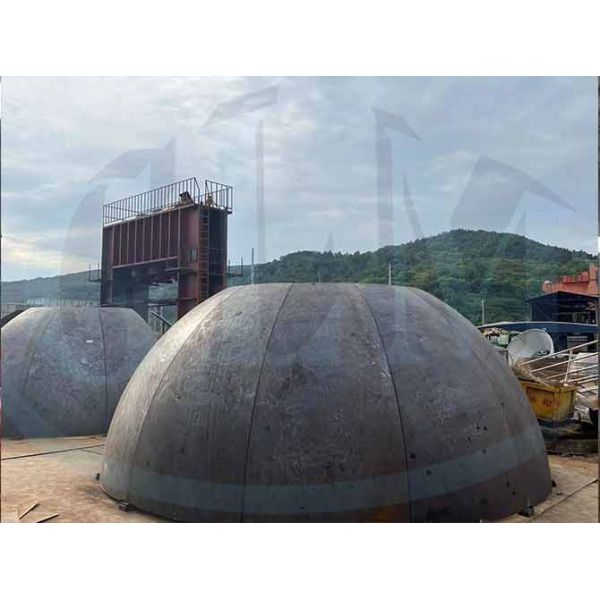 ASME BV PED ISO Certificated Hemispherical Head 3800mm Diameter 50mm Thickness