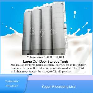 Skid Frame SUS304 Dairy Industrial Yogurt Making Machine small scale