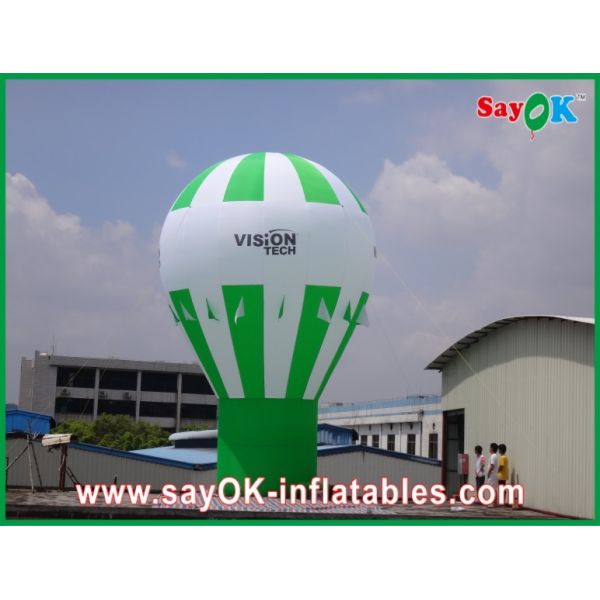 Green Ground Advertising Balloons Custom Inflatable Products Rainbow Design