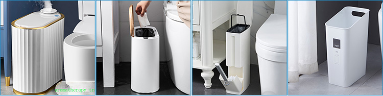 Durable Narrow Stitched Portable Metal Foot Pedal Garbage Bins Round Kitchen Trash Dustbins