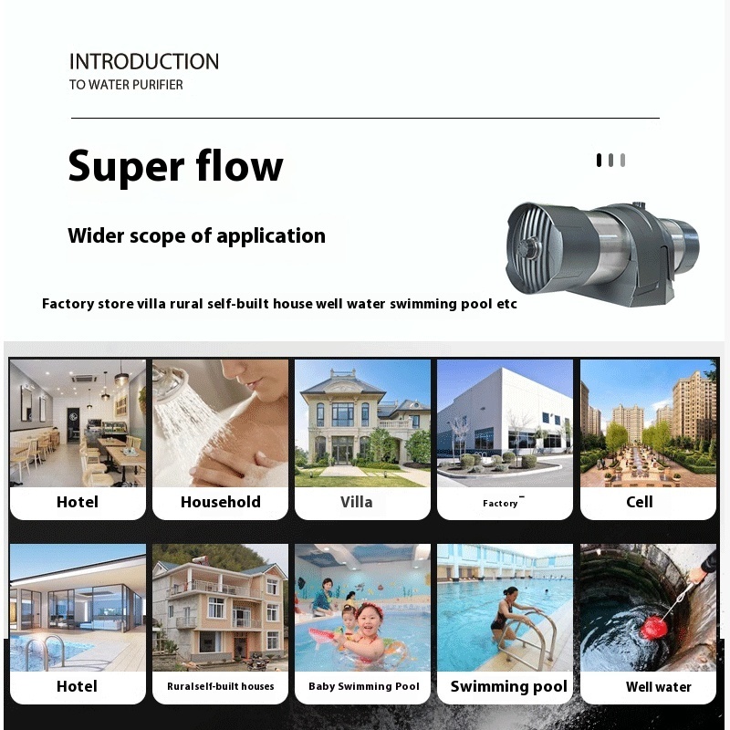Stainless Steel Ultrafiltration Under Sink Water Purifier 0.01 Microns for Home